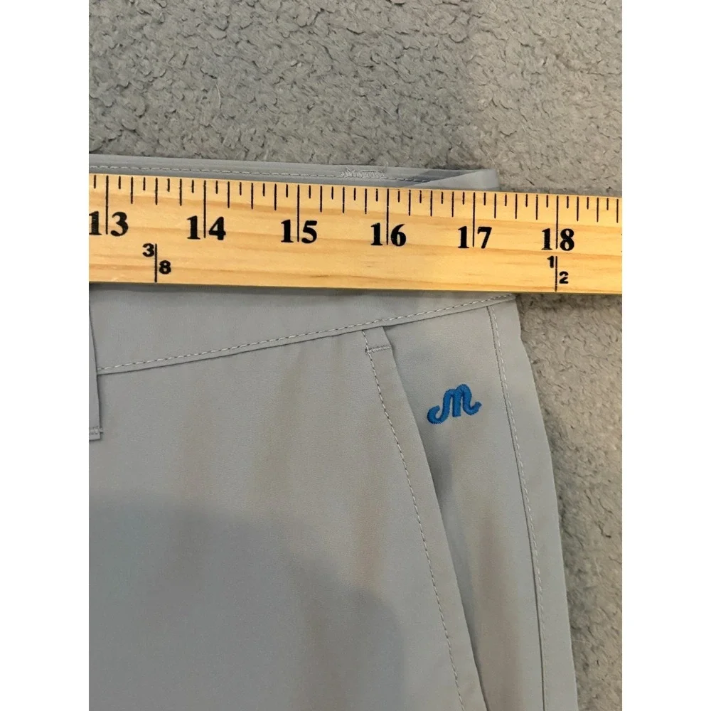 Bonobos Maide Golf Pants Mens 34x32 Gray Slim Straight Performance Active
